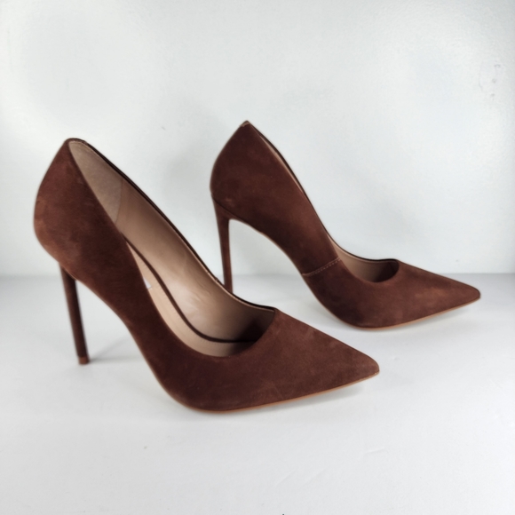 STEVE MADDEN Brown Vala Heels. - Picture 3 of 13